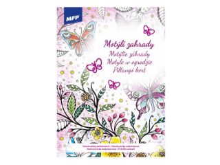 Obrázek z Omalovánky antistresové A4 Motýlí zahrady(5) 